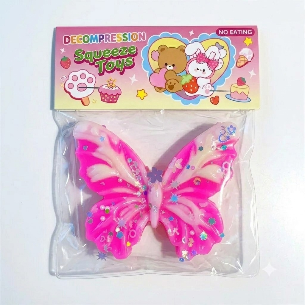 Brinquedo Squishy Borboleta Antiestresse de apertar marcio AUTISMO AUTISTA TDAH TOD TEA PCD