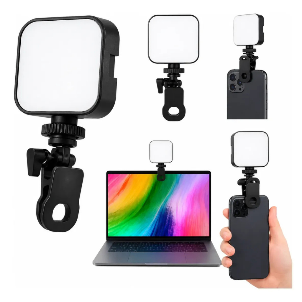 Luz Led Rgb Portátil Recarregável P/ Gravar Portátil Celular