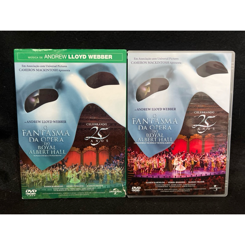 O Fantasma Da Ópera Royal Albert Hall 25 Anos DVD Original Andrew Lloyd Webber Musical Colecionador