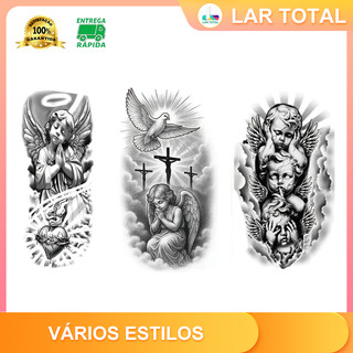 Tatuagem Temporária Fake à Prova d'Água Unissex Realista 3D para Festas, Verão e Praia Antialérgico