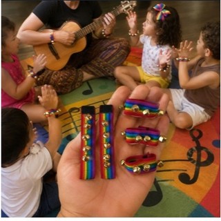 Pulseira Guizo (UN) Som Percussão Musicalização Contação Historia Ritmo Movimento