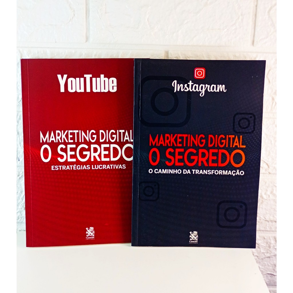 Kit 2 Livros -  Marketing Digital (O Segredo) - Instagram e YouTube
