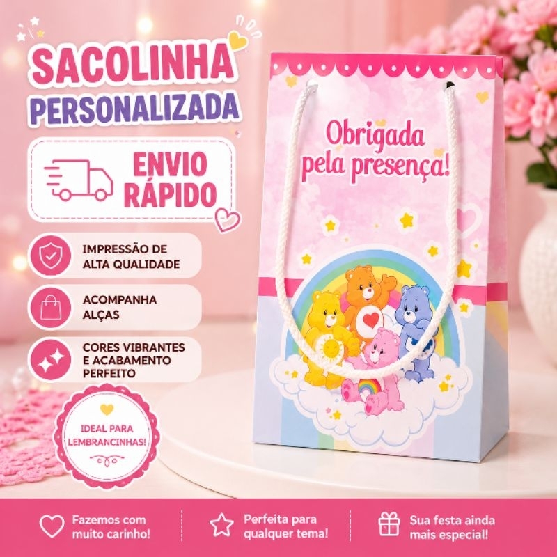 ENVIO RÁPIDO Sacolinha Surpresa Ursinhos Carinhosos Lembrancinhas  Festa infantil Aniversário