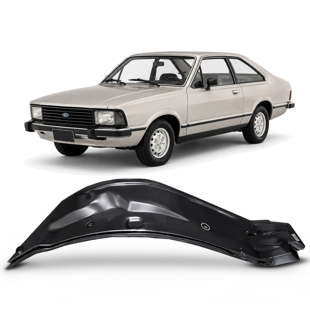 Parabarro Dianteiro Preto Semirrígido Corcel 2 Belina 1978 a 1986 Del Rey Pampa