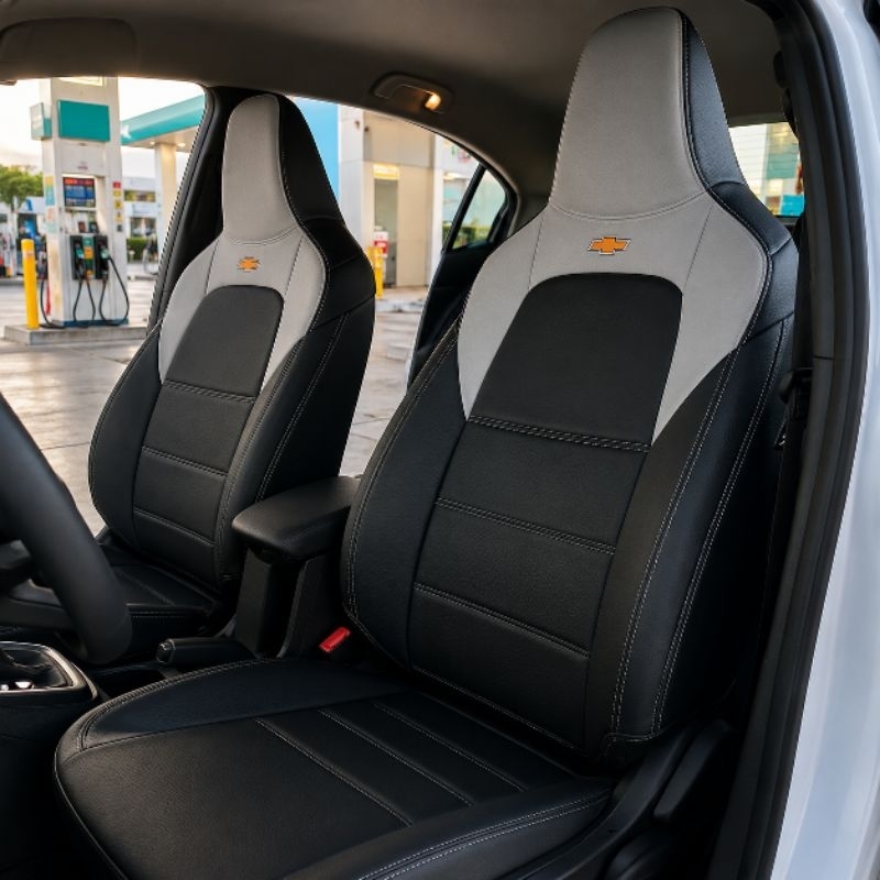 Detalhes do Kit Capas Banco Couro Onix Plus 2020 - 2025 Jogo Completo Sob Medida Impermeável