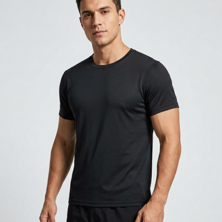 Camiseta Dry-Fit Lisa Treino Respirável Confortável Masculino Esporte