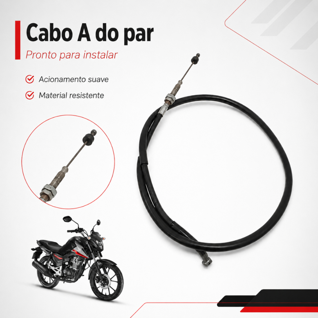 Par Cabo Acelerador A/B Titan Fan Start 160 2016 em Diante Mod. Original — imagem 2 de 2