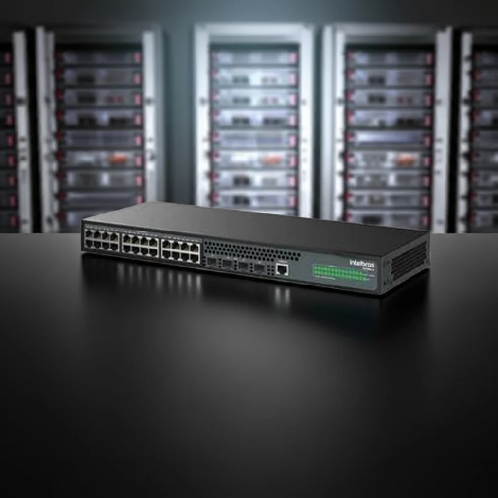 Switch Gerenciável Intelbras S2328G-PA Gigabit 24 Portas + 4 Portas SFP