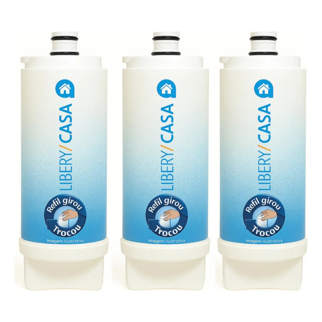 Kit 3 Filtros Libery Casa Premium Compatível IBBL C+3 CZ+7 Carvão Ativado