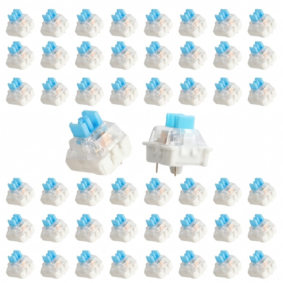 Kit Switch Interruptor Mecânico 3 Pinos Tátil Hot Swap para Teclado Mecânico MX