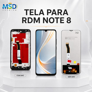 Tela Display Touch Frontal LCD XMI RDM Note 8 4G Com Aro ou Sem Aro - Premium