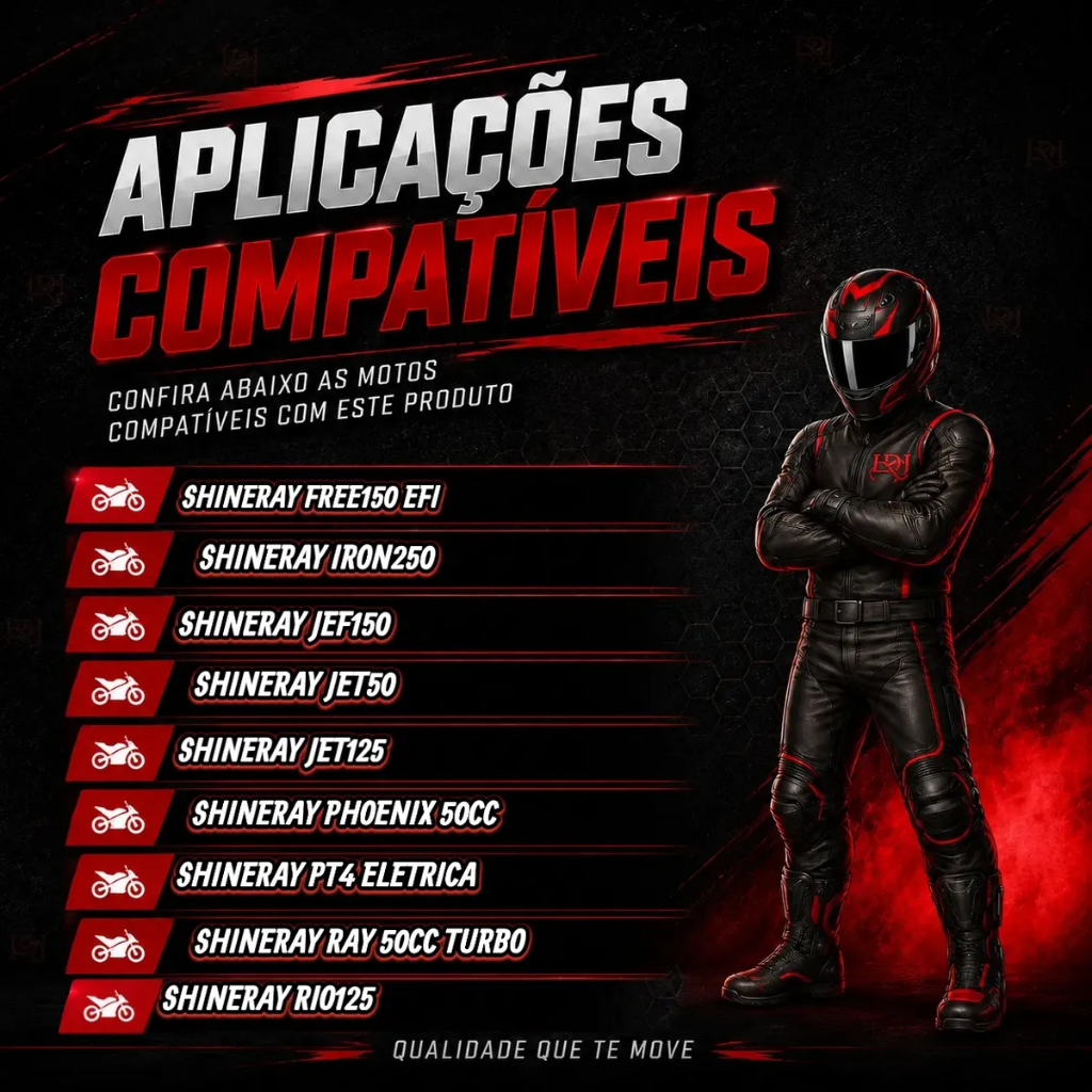 Pastilha Dianteira Shineray Se1 Eletrica — imagem 2 de 2