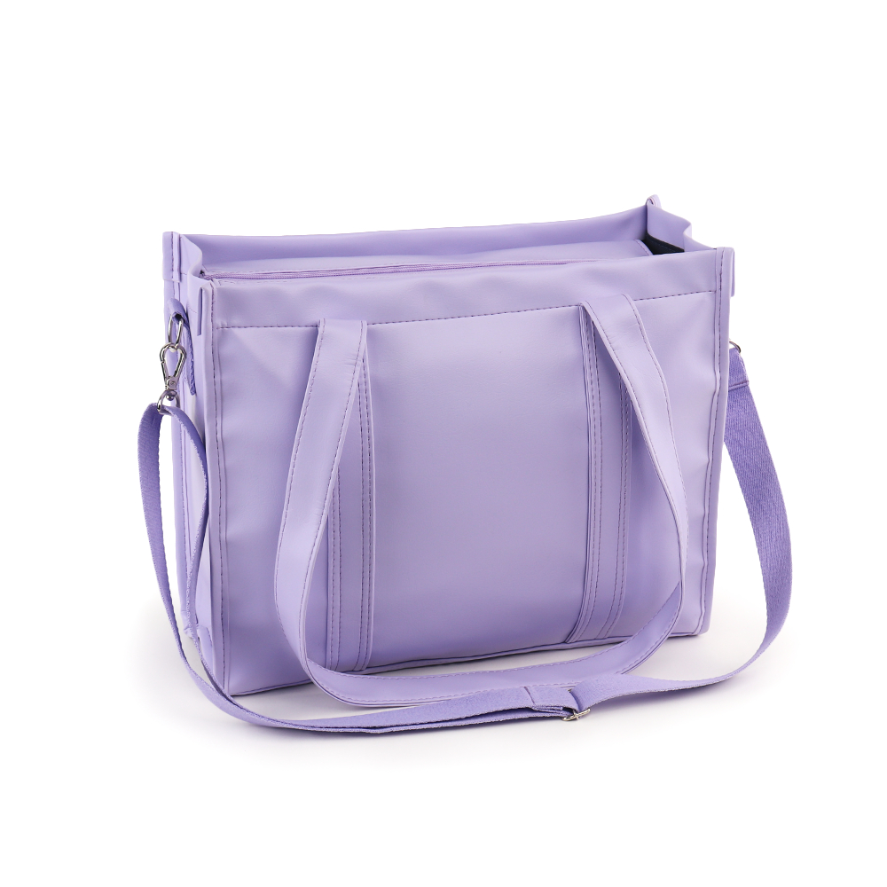 Bolsa Tote Midi com Alça Lilás Gelato