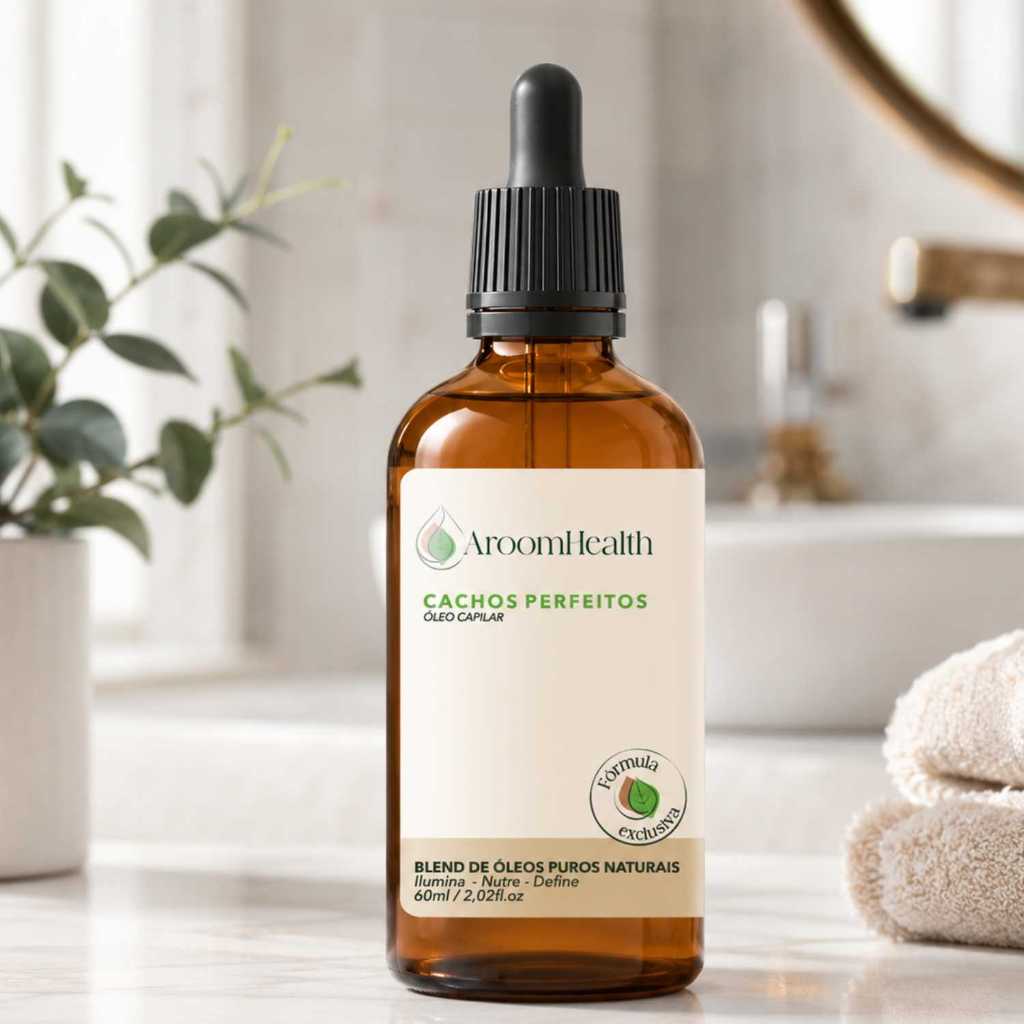 Blend de óleos capilares Cachos Perfeito 60 ml Fórmula Exclusiva