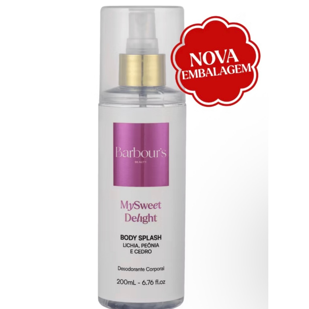 Body Splash Barbours My Sweet Delight Desodorante Colônia Corporal 200ml Inspirado Marly Delina