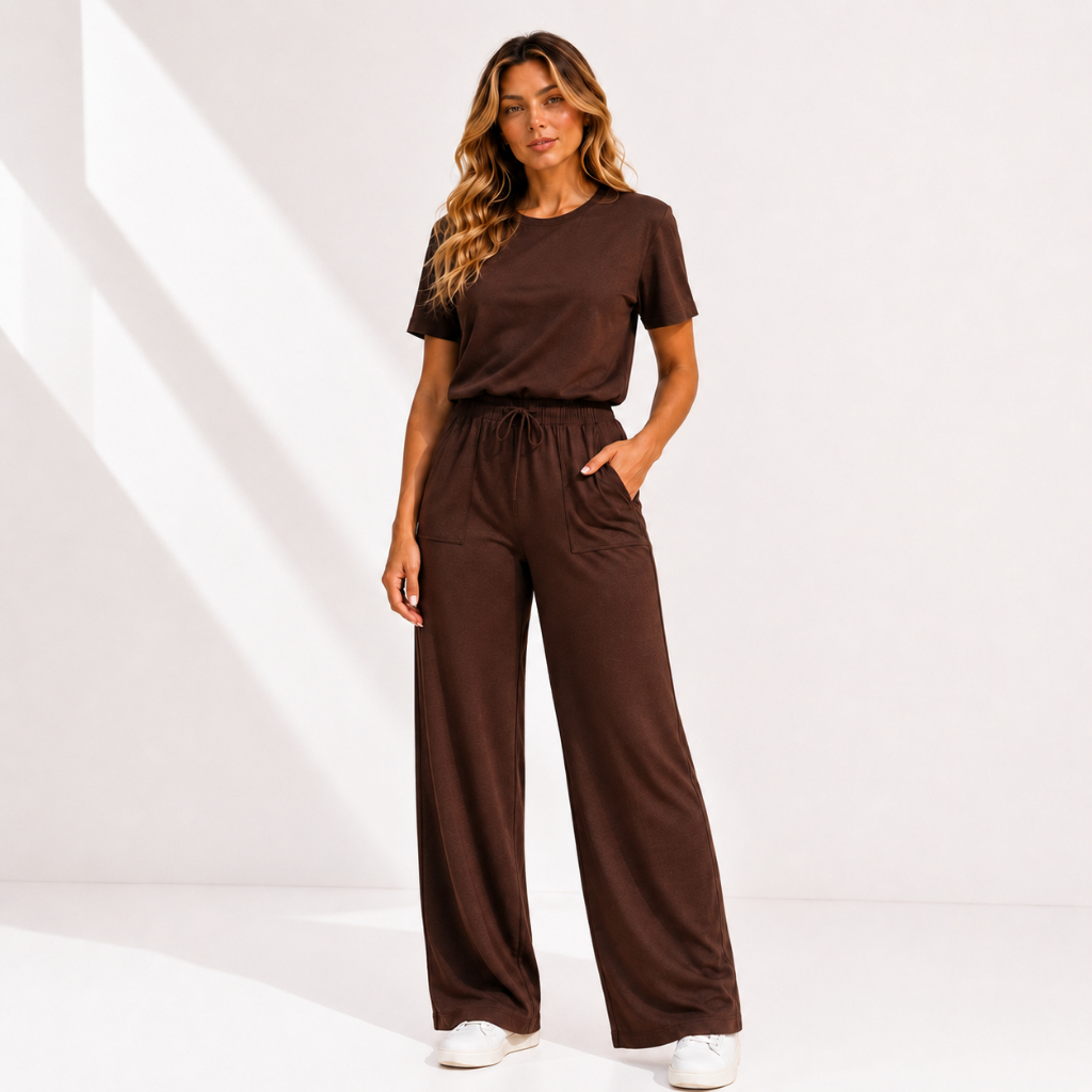 Conjunto Moletinho Feminino Elegante e Confortável Conjunto Moletinho Feminino Elegante e Confortável