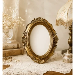 Moldura Vintage Dourada Lembrancinha Decoração Dourado Parede Delicada