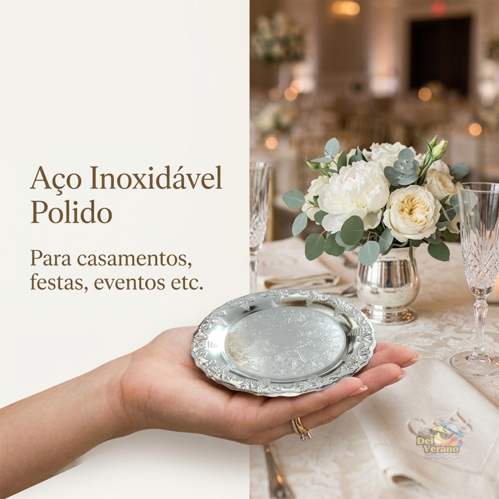 PETISQUEIRA APERITIVOS INOX KIT C/12 PETISQUEIRAS PARA FESTA