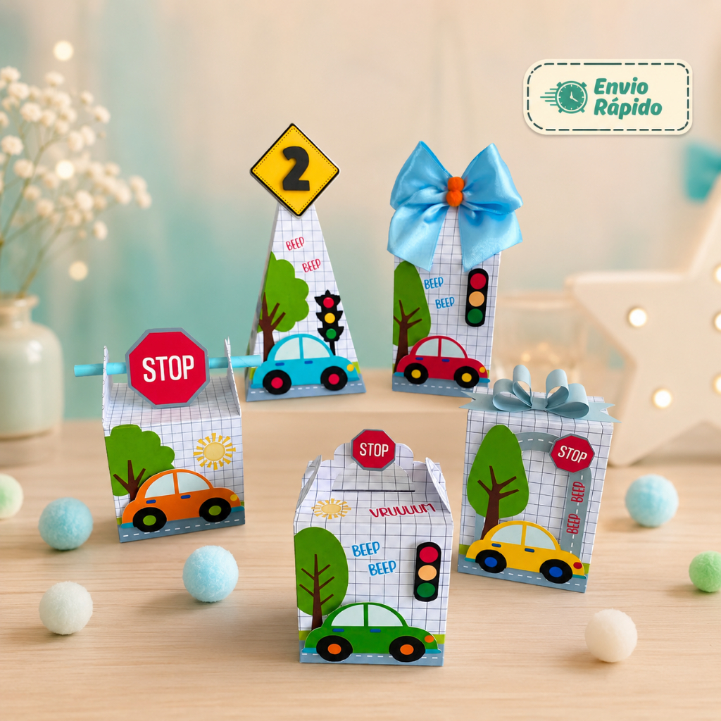 Caixinhas Carrinhos - PEGUE E MONTE - PRONTA ENTREGA kit festa lembrancinha aniversario mimos decoração personalizados