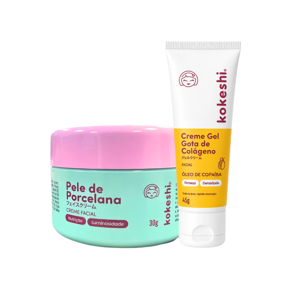 Kit Gota de Colágeno Pele de Porcelana Kokeshi Hidratação e Firmeza