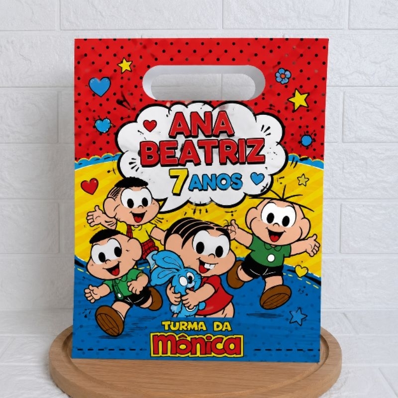 Sacola Turma Da Monica Personalizados