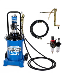 Bomba Pneumática Móvel Para Graxa 12 Kg Vazão 850g/min Completa 8595 Original Bremen