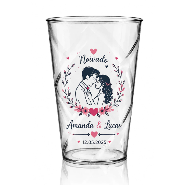 Kit 100 Copo Twister Personalizado 600ml | Lembrancinha Festa Infantil Aniversário Casamento Evento