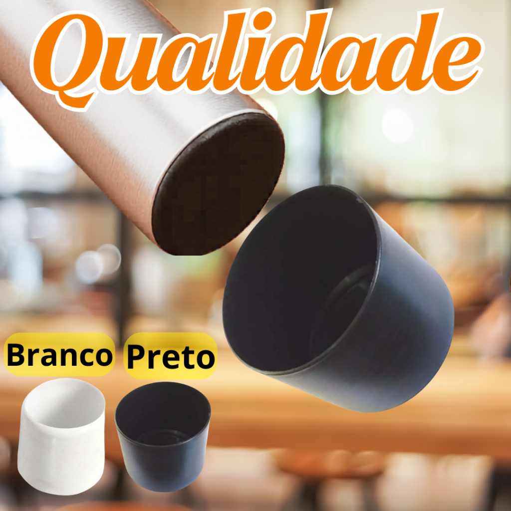 24pçs Ponteira Protetora Pé De Cadeira Tubular Conjunto