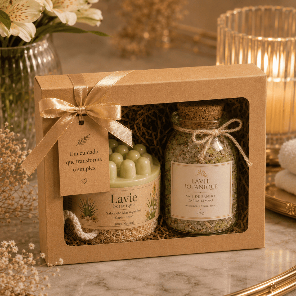 Kit Sabonete Massageador + Sais de Banho Spa