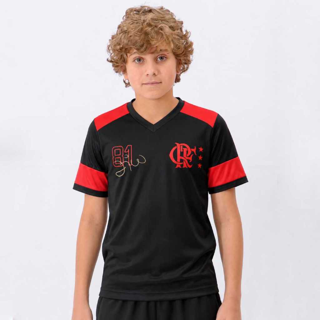 CAMISETA FLAMENGO NOVA ZICO RETRÔ INFANTIL