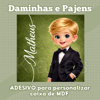 Adesivos Daminha e pajens