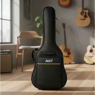 Capa Para Violão Clássico Luxo Mxt Oxford Com Bolso Duplo Preto