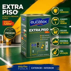 Tinta Acrilica Eucatex Premium Extra Piso Lata 18lts- Cores
