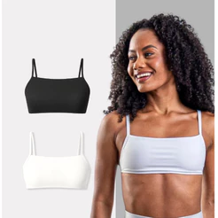 Kit 2 Tops Minimal Zero Transparência Legbox Original Feminino Academia Treino Ginastica Fitness