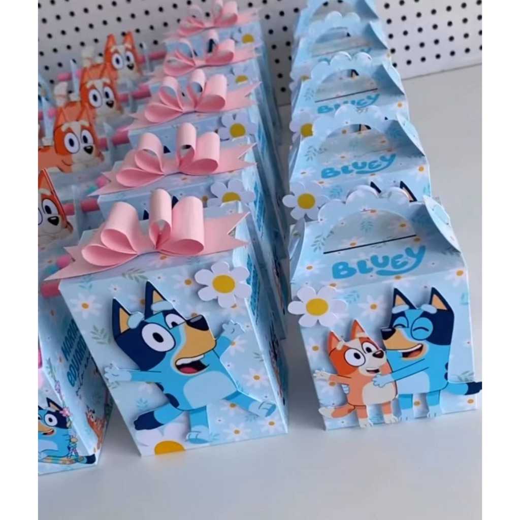 kit personalizado bluey e bingo festa aniversário