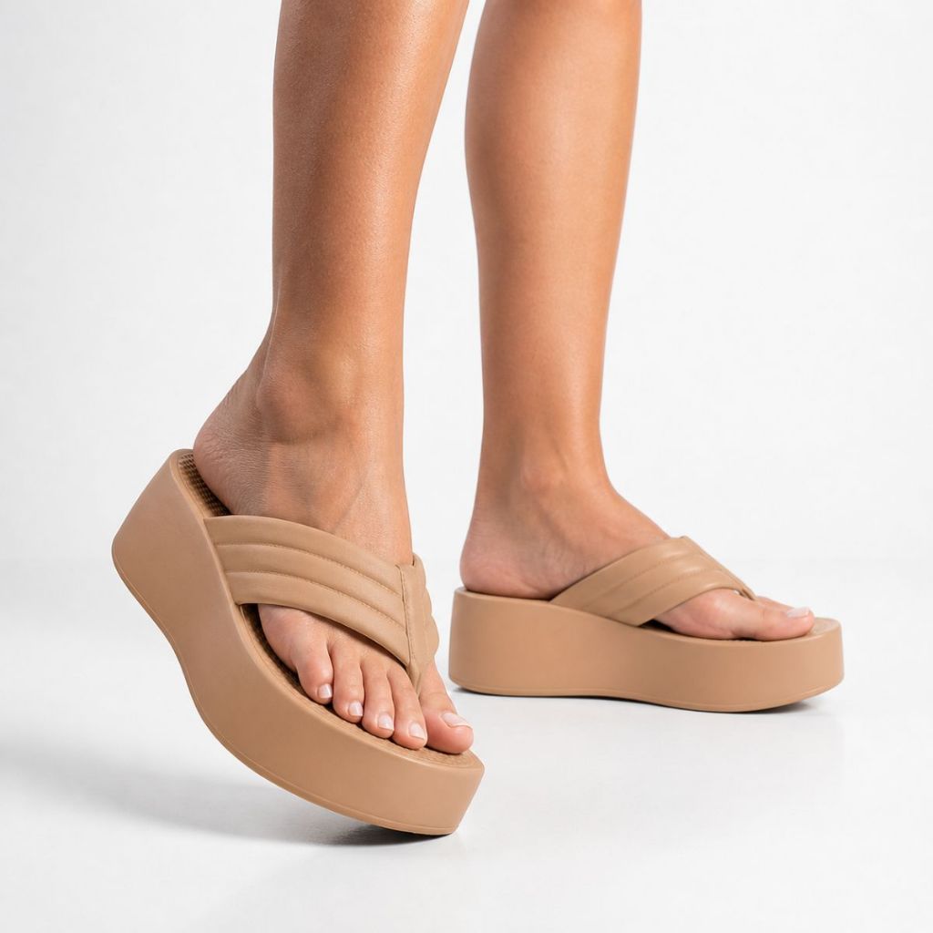 Chinelo Feminino Plataforma Sandália Nuvem Anabela Ortopédica Leve Macia Confortável Original EVA