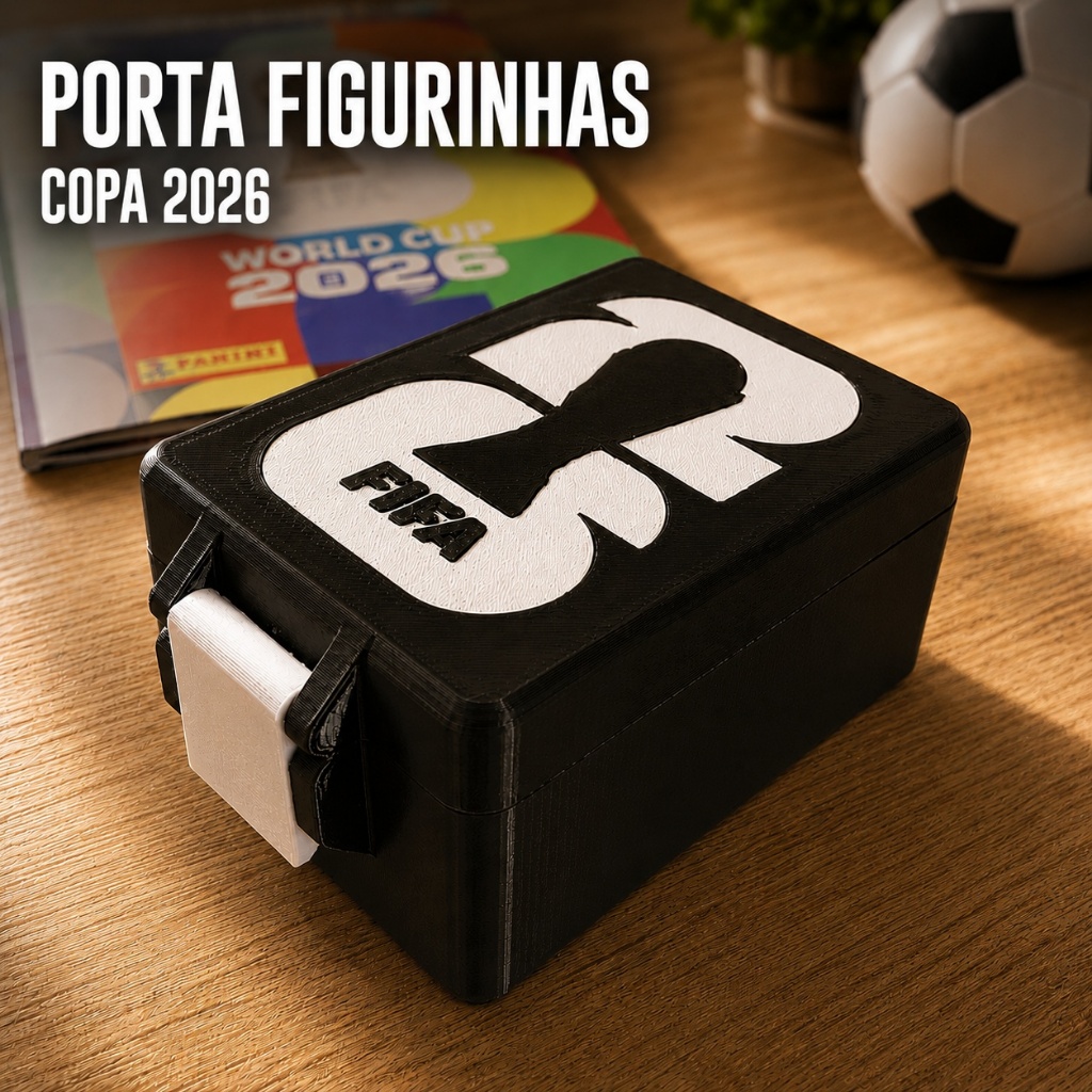 Porta Figurinhas Copa do Mundo 2026 FIFA Caixa Organizadora 150 Figurinhas Estojo Cards Álbum Panini