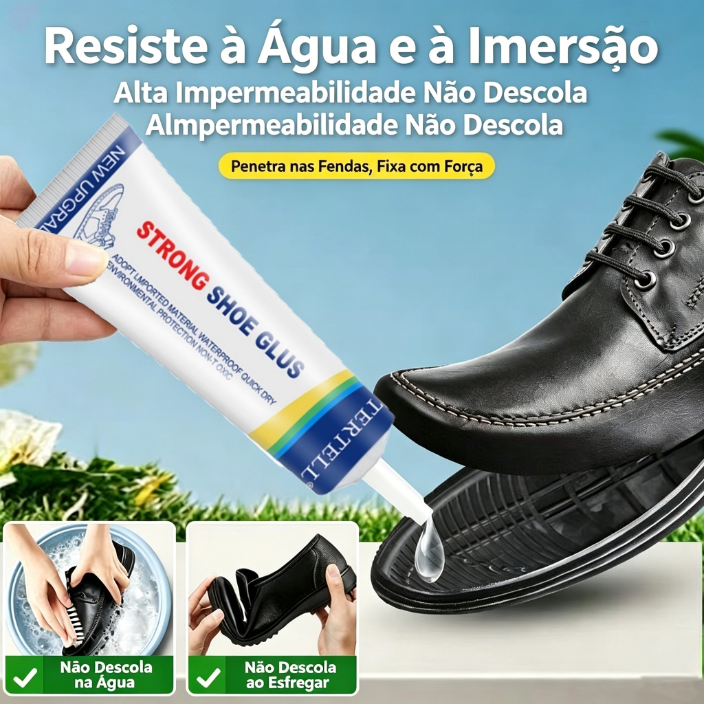 Cola Transparente Para Reparo De Sapatos – Adesivo À Prova D'água Fixação De Solas , Saltos E Bolsas (60ml)