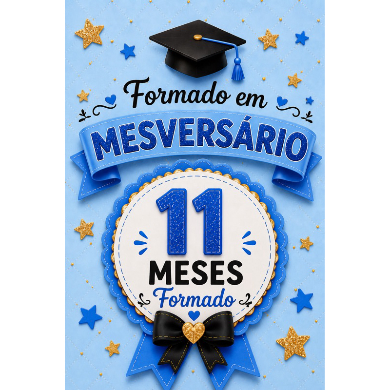 Topo de bolo Formada(o) mesversário — imagem 2 de 2