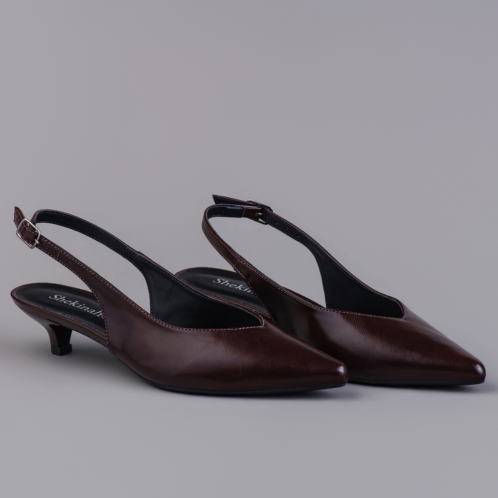 Scarpin Feminino Shekinah Sapato Social Bico Fino Salto Fino Stiletto Slingback Kitten Heel · foto 2