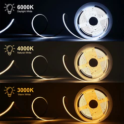 Fita LED Branco Frio Neutro Quente 127V 5m ou 10m Alta Luminosidade 120 LEDS/m IP20 Com Fonte