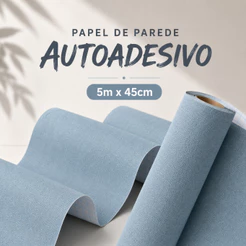 Papel de Parede Adesivo Textura Linho Fosco 5mx45cm Impermeável Autocolante para Sala Quarto Cozinha Armários