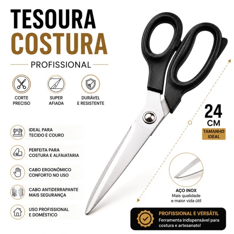 Tesoura de aço inoxidável para tosa de cães, costura, corte de cabelo, cozinha, corte de cabelo em casa