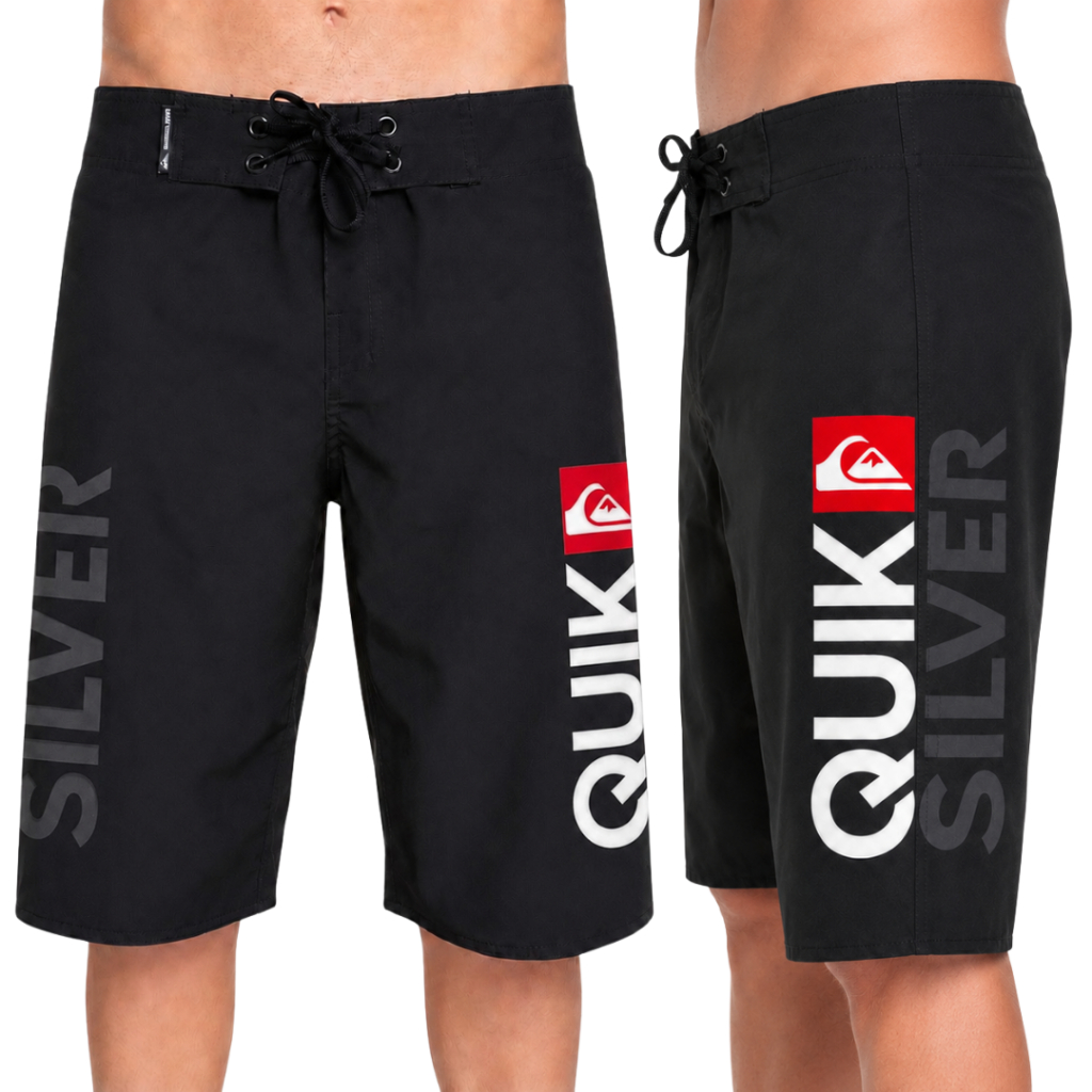 Bermuda Masculina Tactel Com Elastano Estampada Shorts Praia Mod.41