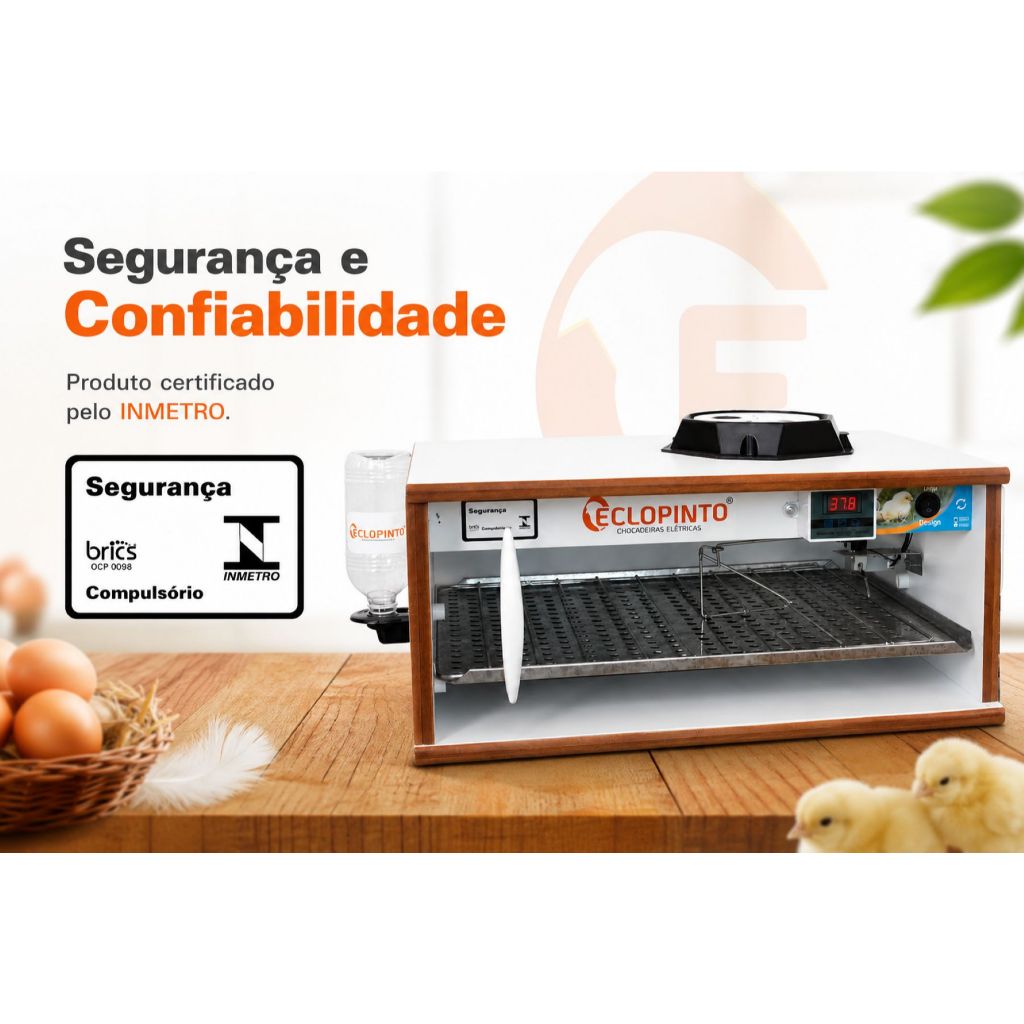 Chocadeira Eclopinto - Até 72 ovos
