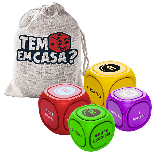 Tem Dado Em Casa? O Jogo Que Esquenta o Rolê. Não Conte Com a Sorte. Party Game de dados Drink Game