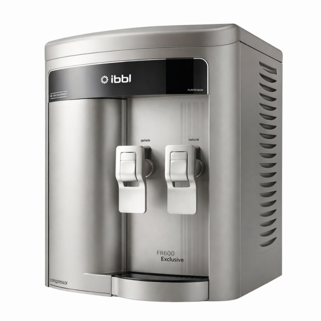 Purificador IBBL FR600 Exclusive Compressor Água Gelada Natural Filtro Original Prata 220V