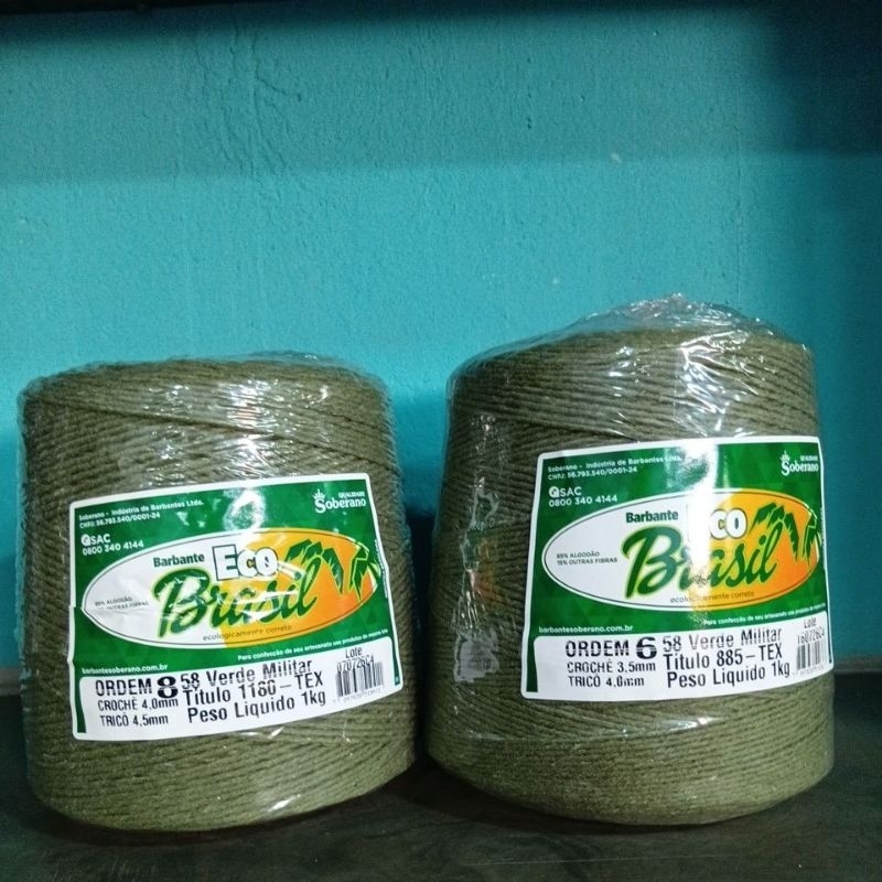 Barbante Eco Brasil - Verde Militar