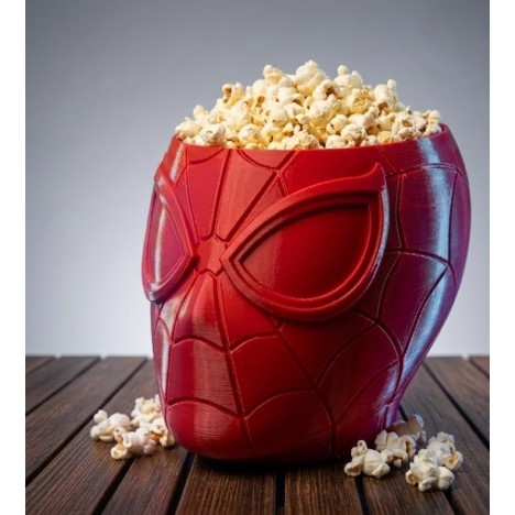 Balde de Pipoca Homem-Aranha 3D Colecionável