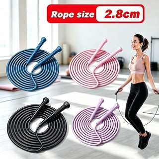 Corda de Pular Profissional Ajustável 280cm PVC – Para toda a família: cardio, emagrecime…
